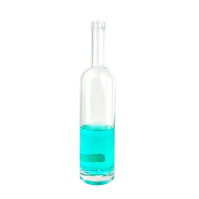 China Beverage Vodka Glass Bottles 1000ml 750ml 700ml 500ml 375ml Round Glass Bottle For Liquor for sale