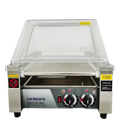 China Hotels Professional Commercial 11 Roll Sausage Hot Dog Cooker Roll Machine for sale