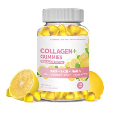 China immune & Anti Fatigue Wholesale Price Collagen Gummies Formulated to Support Hair Skin Nail Growth Collagen Vitanins Biotin Candy for sale