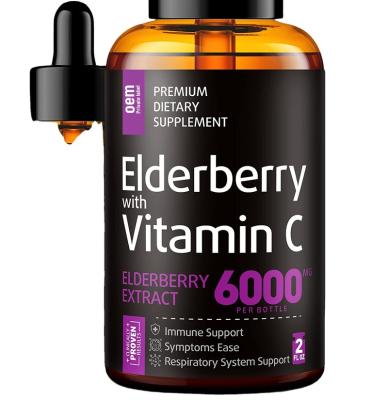 China immune & Anti-fatigue High Quality Liposomal Vitamin C Elderberry Liquid Vitamin C Drop For Whitening for sale