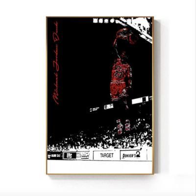 China 45x60cm NBA Trend Star Mike Jordan POP Style Modern Art Print Poster Painting With High Resolution for sale