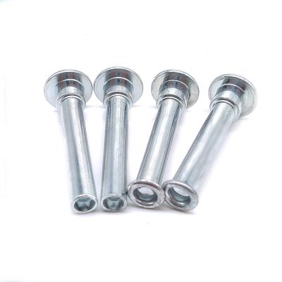 China Wholesale Low Price Stainless Steel Hardware Tools Fasteners Semi Hollow Carbon Steel Round Head Rivets for sale