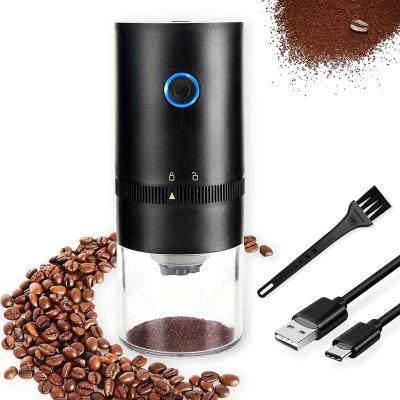 China 8 Speeds to Adjust Thickness Custom Portable Automatic Slow Burr Coffee Grinder with Cleaning Brush and Adjustable Coarseness for sale