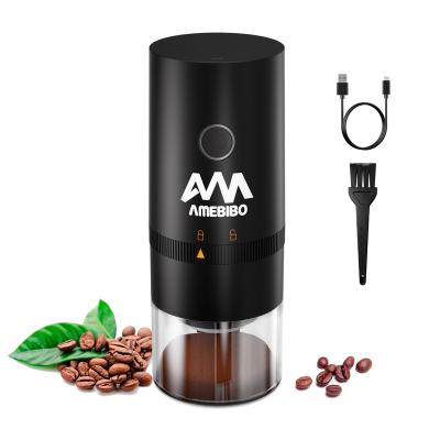 China 8 Speeds To Adjust Wholesale Thickness Burr Coffee Portable Electric Ceramic Grinder With Adjustable Coarseness for sale