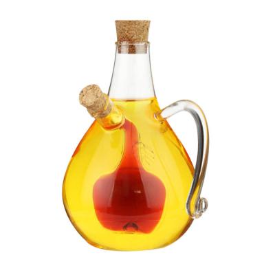 China Easylife 2-in-1 Borosilicate Glass Oil Vinegar Bottle Heatable Olive With Handle Amazon Hot Selling Best Selling for sale