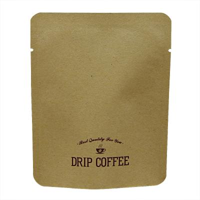 China Recyclable Three Side Sealed Hanging Coffee Drip Bag Packaging Ear Drip Coffee Bag for sale