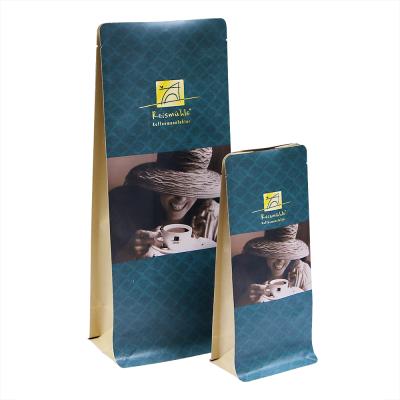 China Food Grade Aseptic Recyclable Custom Side Seal Eight Side Food Packaging Bag Waterproof Bag With Zipper for sale