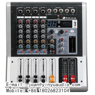 China Stage Performance KA40i 4 Channel Audio Mixer With BT, USB, 16DSP for sale