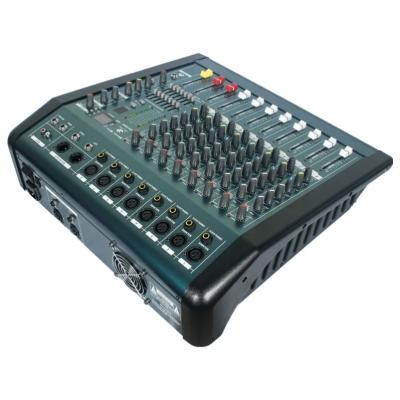 China 1.Each channel with 3 band EQ 2.Built-in 16 DSP effector new design cement mixer with poly cabinet powered modern drum design mixing console for sale