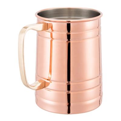 China EFINE Sustainable Wine Drinking Stainless Steel With Copper Plating Beer Mug Hotsale Moscow Mule Mug for sale