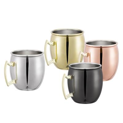 China EFINE Viable Solid Copper Mug Designs Unique Stainless Steel Beer Moscow Mule Mugs 2020 Amazon Cocktail Mugs for sale