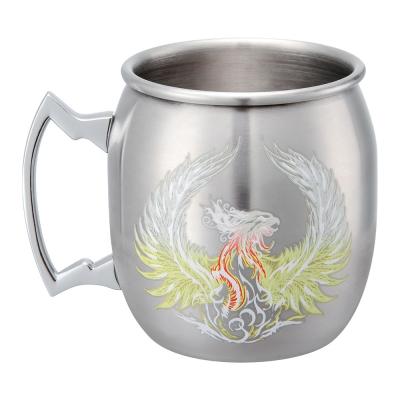 China EFINE Viable Stainless Steel Bar Mug Creative Cold Heat Temperature Sensitive Color Changing Magic Cup With Handle for sale