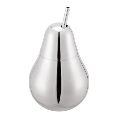 China EFINE 16oz Stainless Steel Pear Pineapple Shape Viable Cocktail Glass with Straw Lid Copper Mugs for Bar for sale