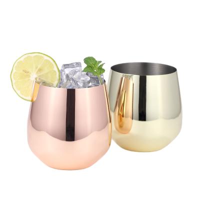 China EFINE Amazon Sustainable Stainless Tumbler 540ml Rose Gold Cocktail Beer Mug For Bar for sale