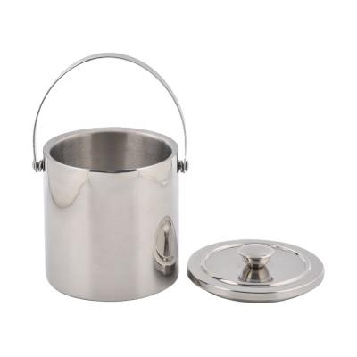 China EFINE Viable 1.6L Insulated Double Wall Mini Ice Bucket with Lid for Champagne Beer Bottle Wine Cooler for sale