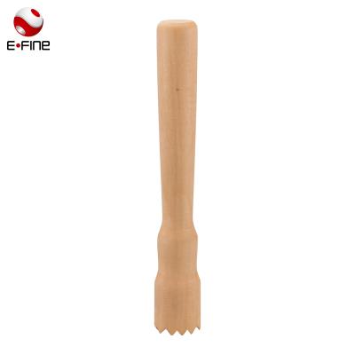 China Sustainable wholesale wooden cocktail muddler / EFINE pestle for bar for sale