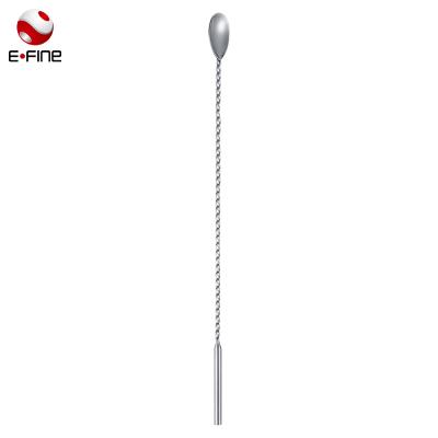 China Viable Hot Sale Stainless Steel Twisted Cocktail Bar Mixing Spoon for sale