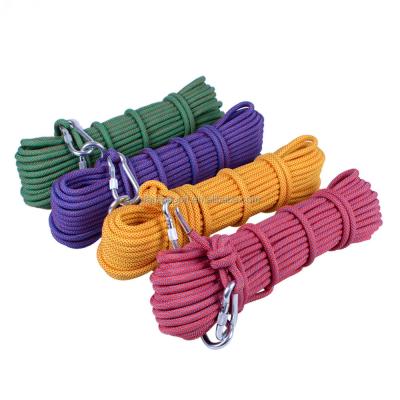 China High Strength Colorful Dynamic Gym Rope Safety Rope Nylon Climbing Leash With Competition Wholesale Price for sale