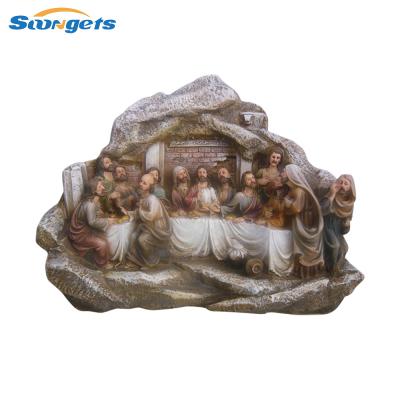 China Europe Hot Sale Polyresin Religion Last Supper Statue for sale