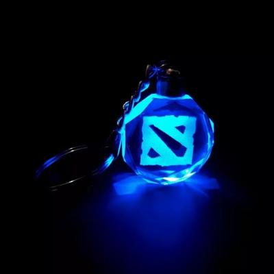 China 3D Laser Logo Crysal Keychain Custom Crystal Keychain Customized Hot Sale K9 LED Crystal Keychain From Europe for sale