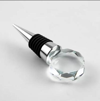 China Hot Sale Europe Rose Quartz Gem Crystal Wine Bottle Stopper for sale