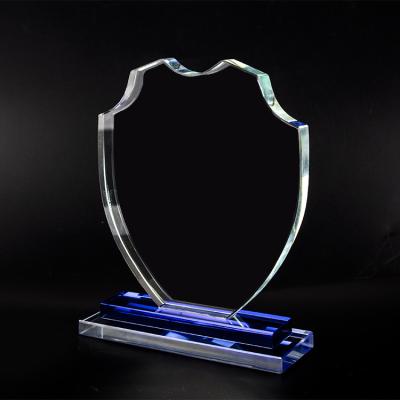 China Europe Hot Sale Customized Crystal Plaque Glass Trophy Award for sale