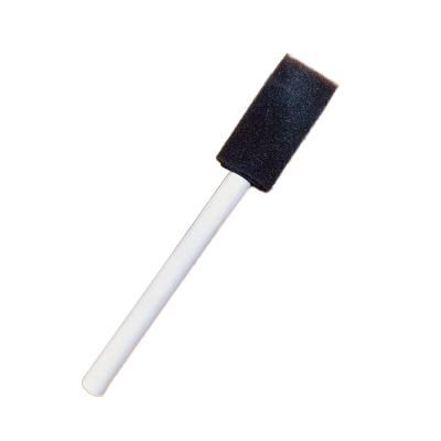 China 2021 6pcs High Quality Wooden Handle Small Foam Brush Sponge Paint Brush For Painting for sale