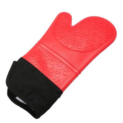 China Professional extra long silicone CLASSIQUE Oven Mitts with quilted coating for sale