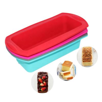 China Non-Stick Sustainable Homemade Silicone Cake Mold Silicone Loaf and Bread Baking Pan for sale