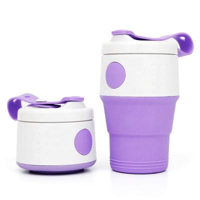 China Travel Viable Outdoor Portable Reusable Silicone Collapsible Coffee Mug for sale