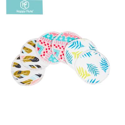 China Happyflute ABSORBENT Colorful Washable Female Nursing Waterproof Pads Breast Pads for sale