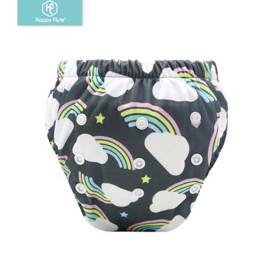 China Happyflute Printed Tops Selling Bamboo Cotton AIO Baby Potty Training Pants Washable Training Pants for sale