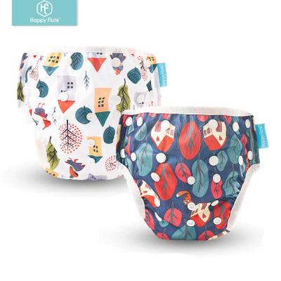 China Wholesale Happyflute Waterproof Soft Breathable Baby Printed Swim Diaper for sale