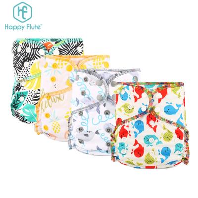 China Happyflute Cloth Diaper One Size Organic Cloth Diapers Washable All In Two Diapers Cloth SMT090 for sale