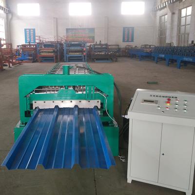 China Aluminum Corrugated Roofing ROOF Step Tile Roll Forming Machine for sale