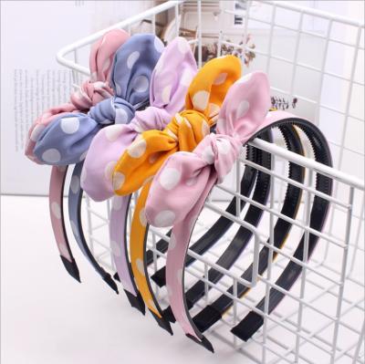 China Sweet Set 5 PCS Rabbit Ear Headbands Korean Cute Hair Band Kids Headband for sale