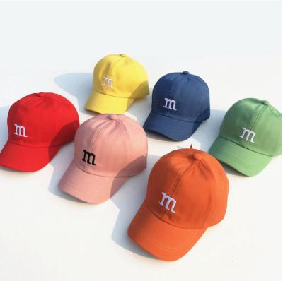 China COMMON High Quality Children's Letter Cotton Embroidery Dad Hats With Logo Custom Baseball Cap for sale