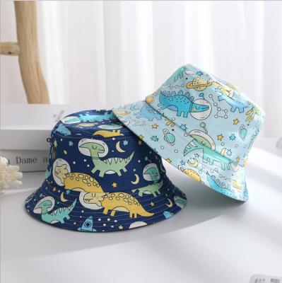 China Summer Baby Checked Outdoor Kids Fashion Cotton Cute Printed Fisherman Bucket Hats for sale