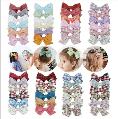 China European and American fashion children's bow tie hairpin girls custom printed cute fancy headbands for sale