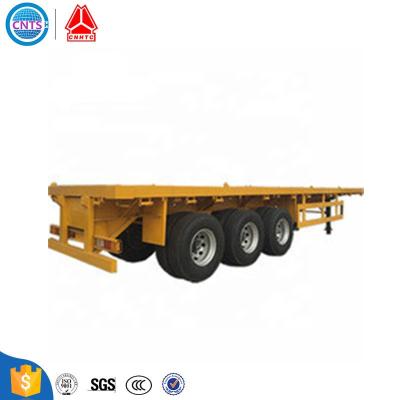 China Customs Brand Famous Brand Flatbed Semi Trailer CNTS Truck Semi Trailer for sale