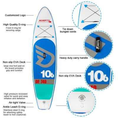 China China supplier multifunction blue stand up paddle board surfboard inflatable surfing waterplay sip surfboard for sale