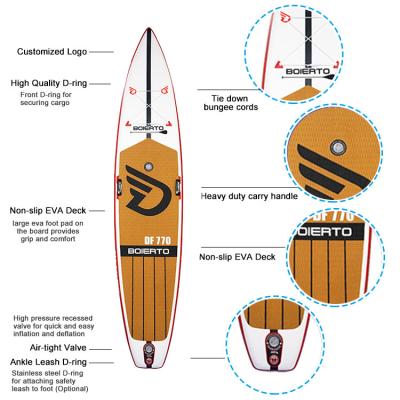 China Unisex Double Layer Sip Board Carbon Fiber Rail Inflatable Paddle Board Inflatable Fishing Fusion for sale