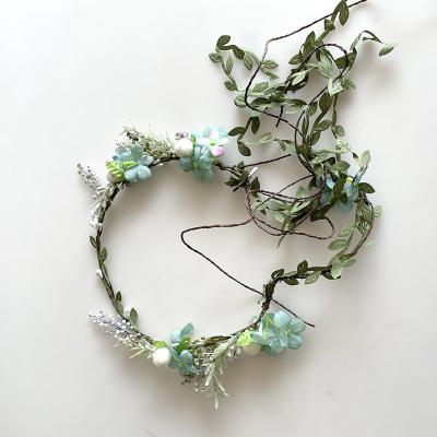 China European and American style 3072E flower festival hair wreath travel wedding bridal headband flower vines crown for sale