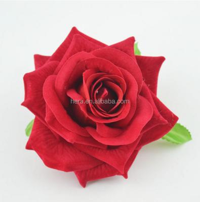 China Cloth Men's Rose Flower Lapel Stick Corsage Brooch Pin Tuxedo for sale