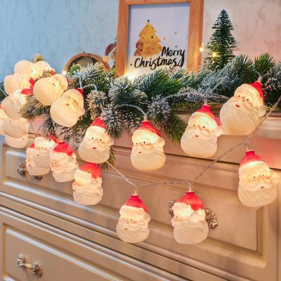 China Hot Sale Holiday Indoor Decoration Festival Merry Christmas Tree Santa Battery Cute LED Decorations Festival String Light for sale