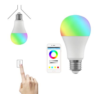 China Amazon alexa residential smart vintage 7w 10w 13w 15w E26 E27 B22 colorful wifi RGB led light smart bulb for sale