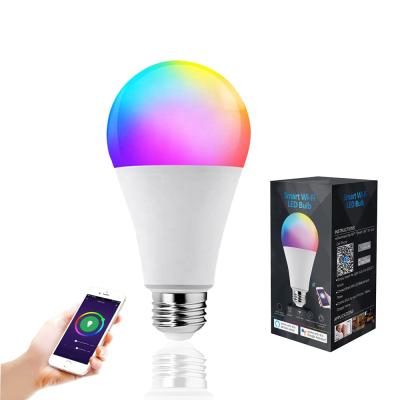 China Amazon residential hot sale led bulb lights 9W WiFi Smart LED RGB wifi bulb wholesale lamp for sale