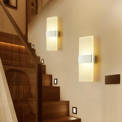 China Modern Wall Light LED Lamps Modern Wall Light Indoor Home Decorative Acrylic Wall Stair Light Staircase Light Bedroom Living Room Bedroom Wandlamp for sale