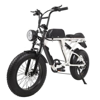 China Steel Chopper Fat Electric Bicycle Vintage E Bike Adult Use Retro Electric Bike 48V 750W for sale