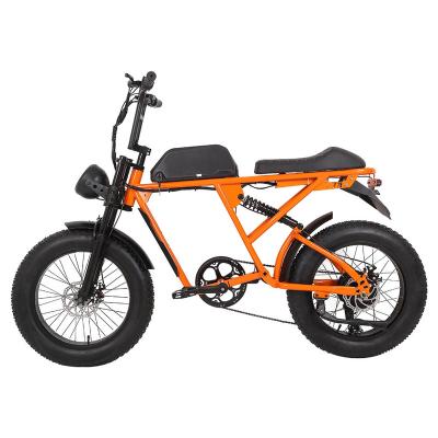 China Factory Full Suspension Chinese Fat Tire Steel Bike Electric Bicycle for sale